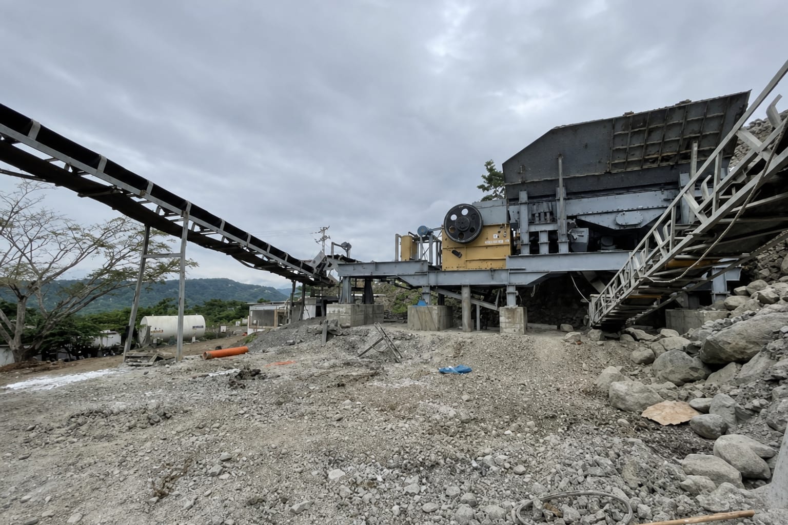 Planta de trituración y cribado de materiales pétreos